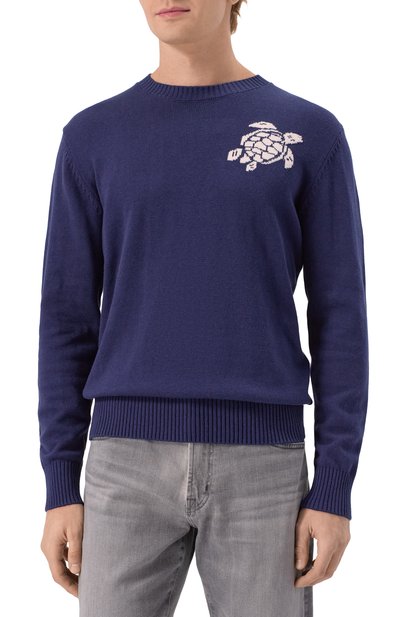 Хлопковый джемпер VILEBREQUIN, арт. VBMSW0091/03237, фото 3