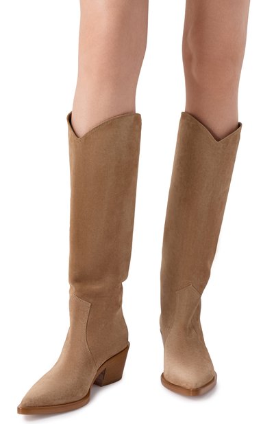 Замшевые казаки waylon 45 GIANVITO ROSSI, арт. G80194.45CU0.C45CAML, фото 3