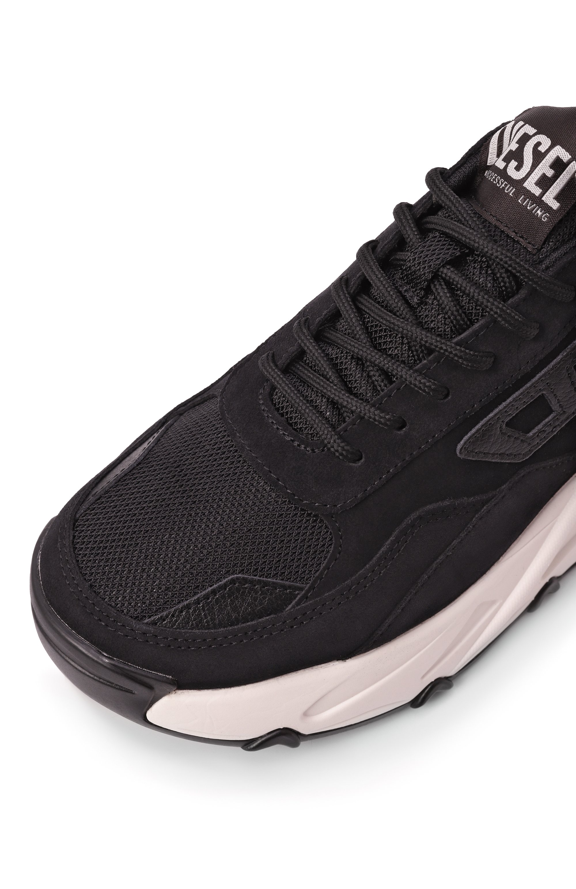 Комбинированные кроссовки s-savannah DIESEL черного цвета по цене 25800 руб., арт. Y03565/P8107, фото 7 Комбинированные кроссовки s-savannah DIESEL, арт. Y03565/P8107, фото 7