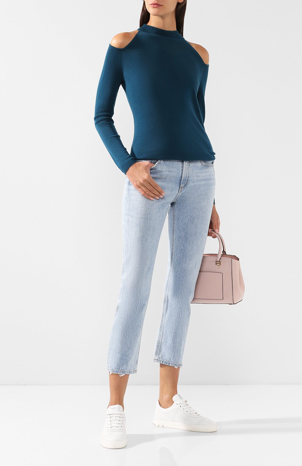 Шерстяной пуловер с разрезами на плечах MICHAEL MICHAEL KORS, арт. MF86NRG4VR, фото 2