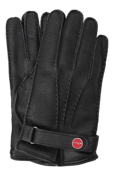 Мужские кожаные перчатки KITON, арт. UGU023K0217H01