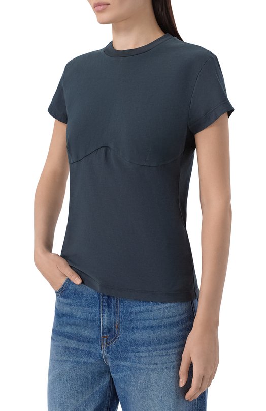 Хлопковая футболка Haikure HEW54148TJ063PX/ALBIE Серый  HEW54148TJ063PX/ALBIE Фото 3