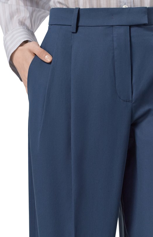 Хлопковые брюки 12 STOREEZ 137390 Синий  137390 Фото 5