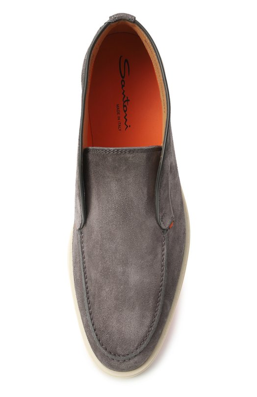 Замшевые ботинки Detroit Santoni MGDG17823TICBGEX Серый  MGDG17823TICBGEX Фото 6