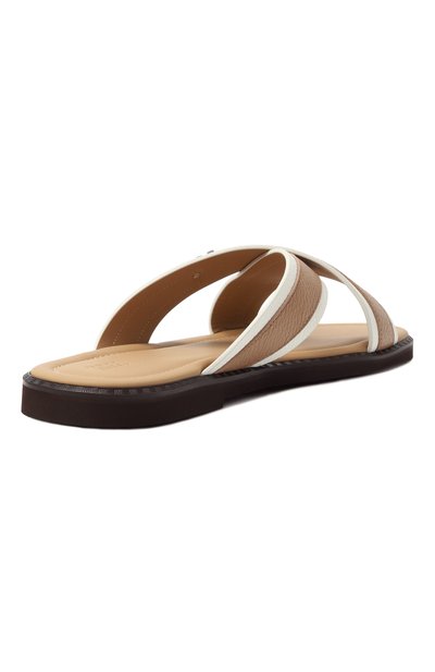 Кожаные шлепанцы ZILLI, арт. H0215AM1990VZSW04, фото 5