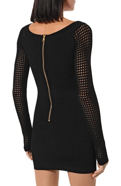 Платье из вискозы BALMAIN, арт. AF0R8398KE17, фото 4