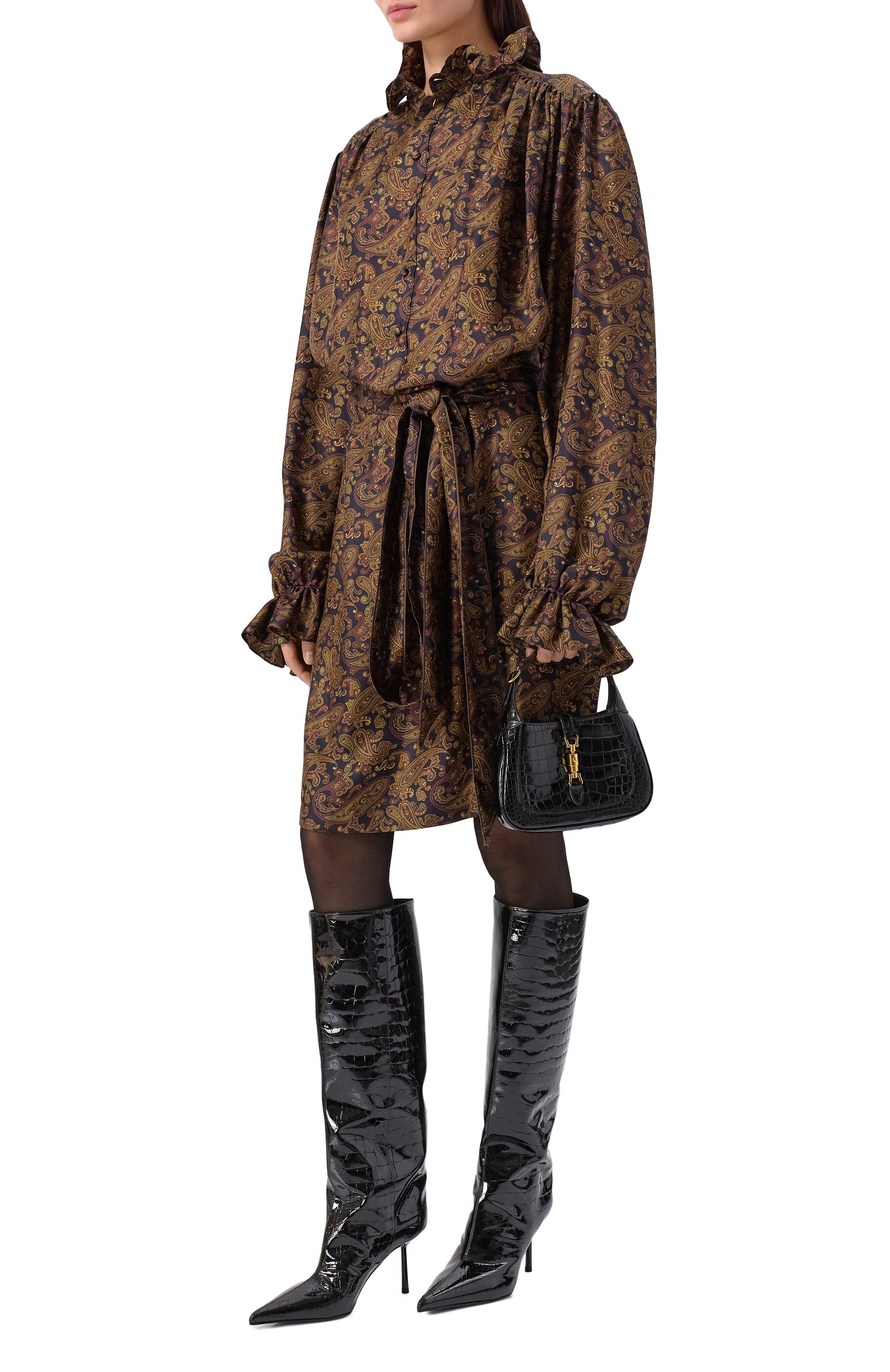 Сумка jackie 1961 mini из кожи аллигатора GUCCI, арт. 637091 EV40G, фото 7