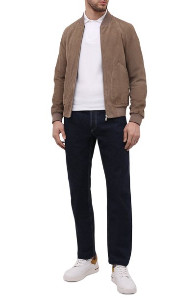 Замшевый бомбер CORNELIANI, арт. 89L5A6-2120115/00, фото 2