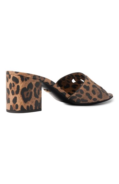 Кожаные мюли bianca 60 DOLCE & GABBANA леопардового цвета по цене 107000 руб., арт. CR1996/A0426, фото 5 Кожаные мюли bianca 60 DOLCE & GABBANA, арт. CR1996/A0426, фото 5