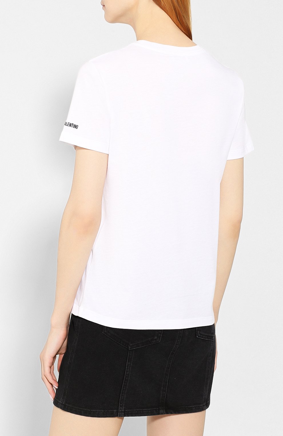 Хлопковая футболка REDVALENTINO белого цвета по цене 16750 руб., арт. SR3MG02A/4F0, фото 4 Хлопковая футболка REDVALENTINO, арт. SR3MG02A/4F0, фото 4
