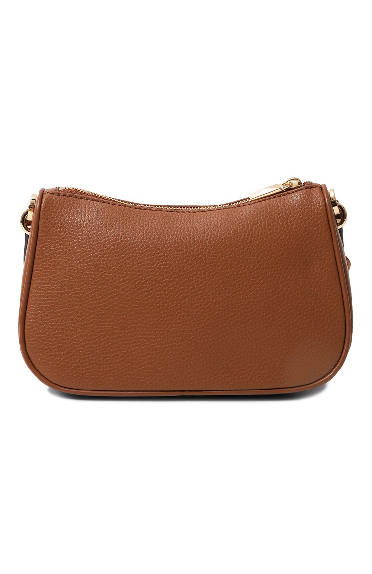 Женская сумка jet set medium MICHAEL MICHAEL KORS коричневого цвета, арт. 32T4GJ6C6T | Фото 6 (Материал: Натуральная кожа; Размер: medium; Материал сплава: Проставлено; Драгоценные камни: Проставлено; Ремень/цепочка: На ремешке)