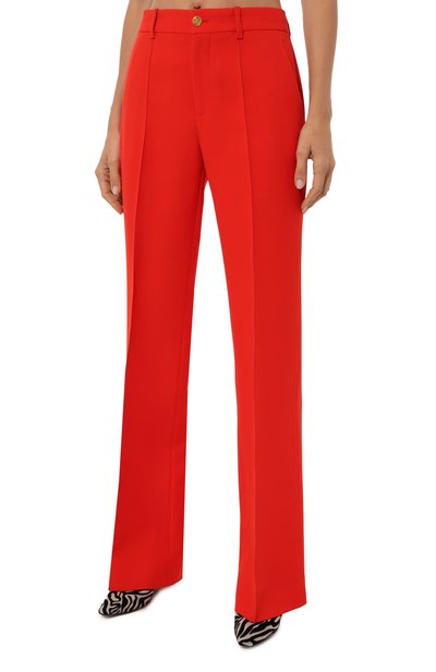 Брюки из шелка и шерсти GUCCI, арт. 609657 ZAD88, фото 3