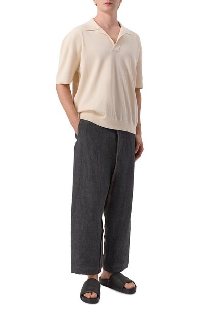 Кожаные шлепанцы UMA WANG черного цвета по цене 83000 руб., арт. US9574, фото 2 Кожаные шлепанцы UMA WANG, арт. US9574, фото 2