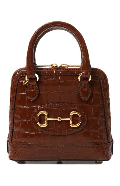 Сумка gucci horsebit 1955 mini из кожи аллигатора GUCCI, арт. 640716 EV40G, фото 1