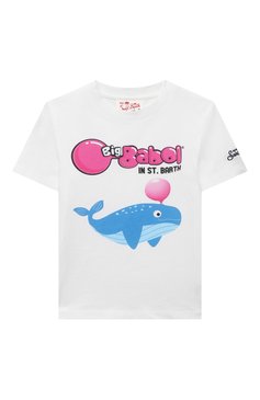 Детская хлопковая футболка MC2 SAINT BARTH белого цвета, арт. STBK TSHIRT B0Y/TSH0001/02336F | Фото 1 (Рукава: Короткие; Материал сплава: Проставлено; Материал внешний: Хлопок; Мальчики Кросс-КТ: Футболка-одежда; Драгоценные камни: Проставлено; Ростовка одежда: 4 года | 104 см, 12 лет | 152 см, 13 - 15 лет | 158 см, 16 лет | 164 см, 10 - 11 лет | 140 - 146см, 6 лет | 116 см, 8 лет | 128 см)