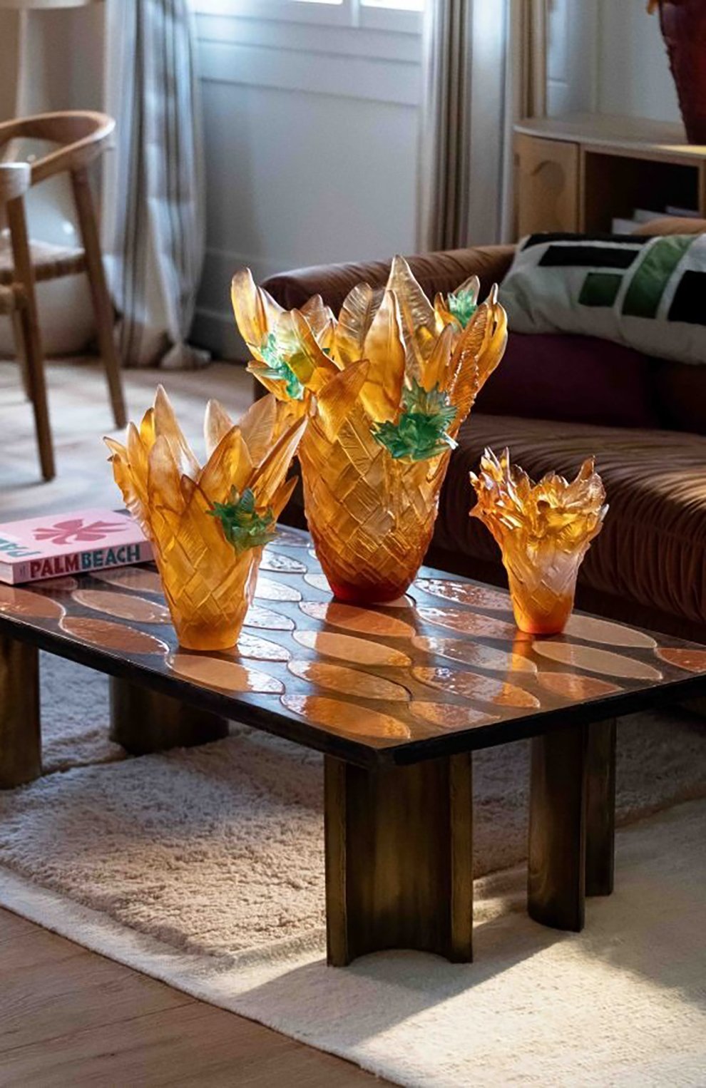 Ваза tressage paradise DAUM оранжевого цвета по цене 483000 руб., арт. 05793, фото 2 Ваза tressage paradise DAUM, арт. 05793, фото 2