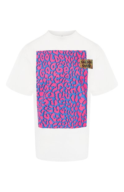 Женская хлопковая футболка GOLDEN GOOSE DELUXE BRAND, арт. G35WP124.G1
