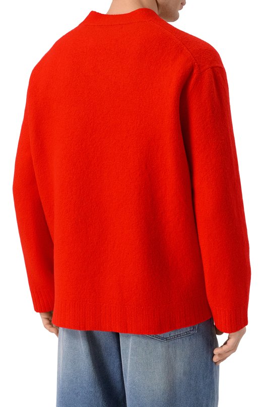 Шерстяной кардиган Jil Sander J22HP0005-J14506 Красный  J22HP0005-J14506 Фото 4