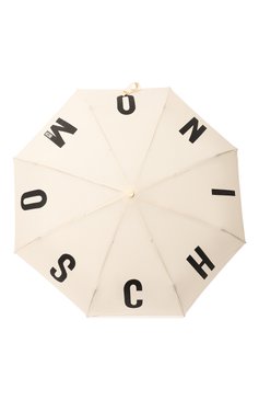 Женский складной зонт MOSCHINO кремвого цвета, арт. 8911-0PENCL0SE | Фото 1 (Материал: Металл, Текстиль, Синтетический материал; Материал сплава: Проставлено; Нос: Не проставлено)