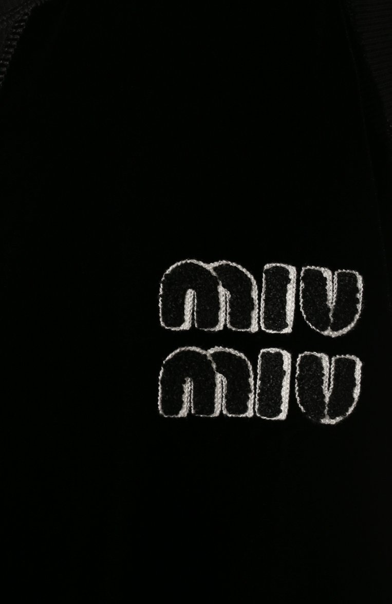 Женское платье MIU MIU черного цвета, арт. MF4490-1Z9Y-F0002 | Фото 5 (Длина Ж (юбки, платья, шорты): Мини; Материал внешний: Вискоза, Купро; Женское Кросс-КТ: Платье-одежда; Случай: Повседневный; Стили: Кэжуэл; Материал сплава: Проставлено; Региональные ограничения белый список (Axapta Mercury): Не проставлено; Драгоценные камни: Проставлено; Рукава: Без рукавов)