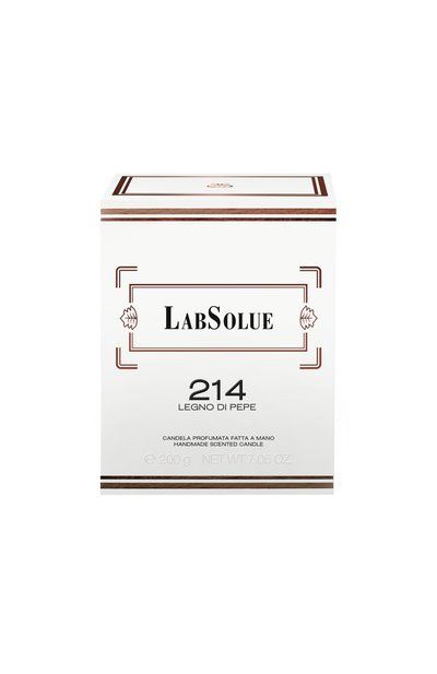 Свеча 214 legno di pepe (200g) LABSOLUE, арт. 8011530000608, фото 2