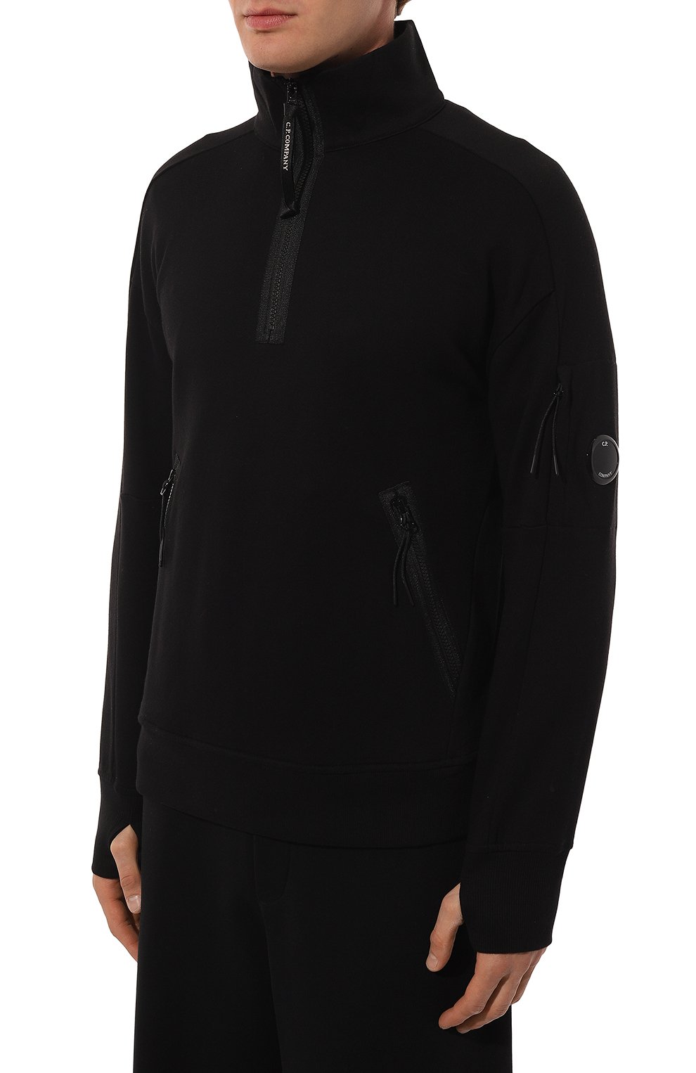 Хлопковый свитшот C.P. COMPANY, арт. 17CMSS027A005086W, фото 3