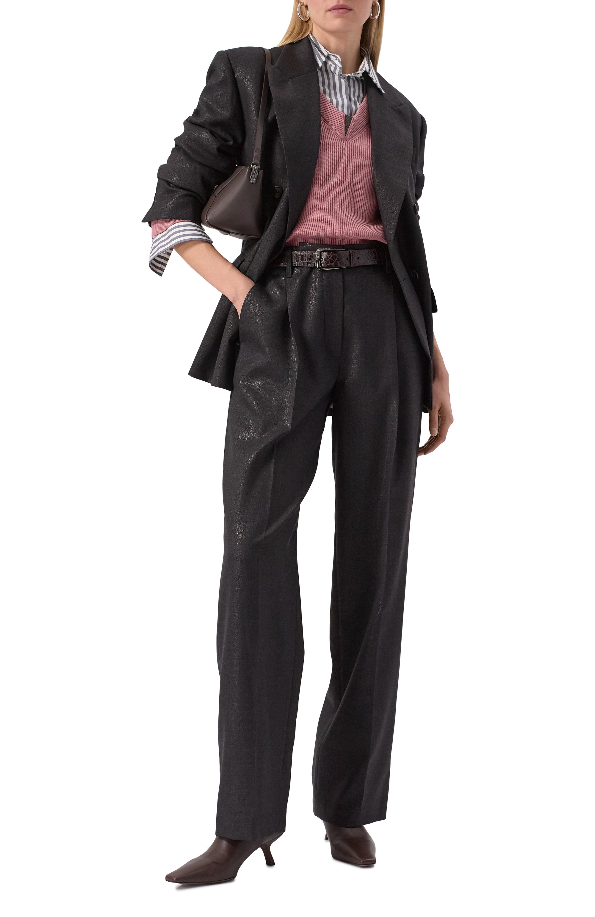 Хлопковый пуловер BRUNELLO CUCINELLI, арт. M19255002, фото 2