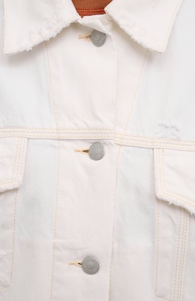 Джинсовая куртка ACNE STUDIOS белого цвета по цене 42550 руб., арт. A90354, фото 5 Джинсовая куртка ACNE STUDIOS, арт. A90354, фото 5