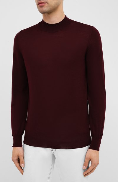 Шерстяная водолазка ANDREA CAMPAGNA бордового цвета по цене 25200 руб., арт. 45154/14790, фото 3 Шерстяная водолазка ANDREA CAMPAGNA, арт. 45154/14790, фото 3