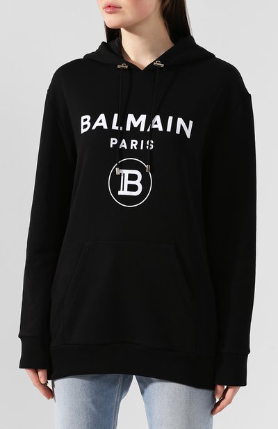 Хлопковое худи BALMAIN, арт. TF13892/I346, фото 3