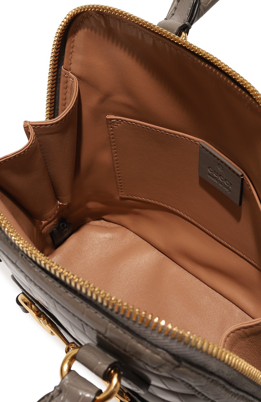 Сумка gucci horsebit 1955 mini из кожи аллигатора GUCCI, арт. 640716 EV40G, фото 5