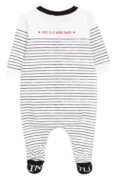 Комплект из хлопкового комбинезона и шапки с нагрудником GIVENCHY, арт. H98049, фото 4