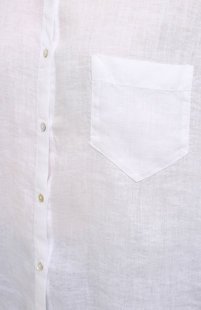 Льняная рубашка 120% LINO белого цвета по цене 19950 руб., арт. T0W1286/B317/000, фото 5 Льняная рубашка 120% LINO, арт. T0W1286/B317/000, фото 5