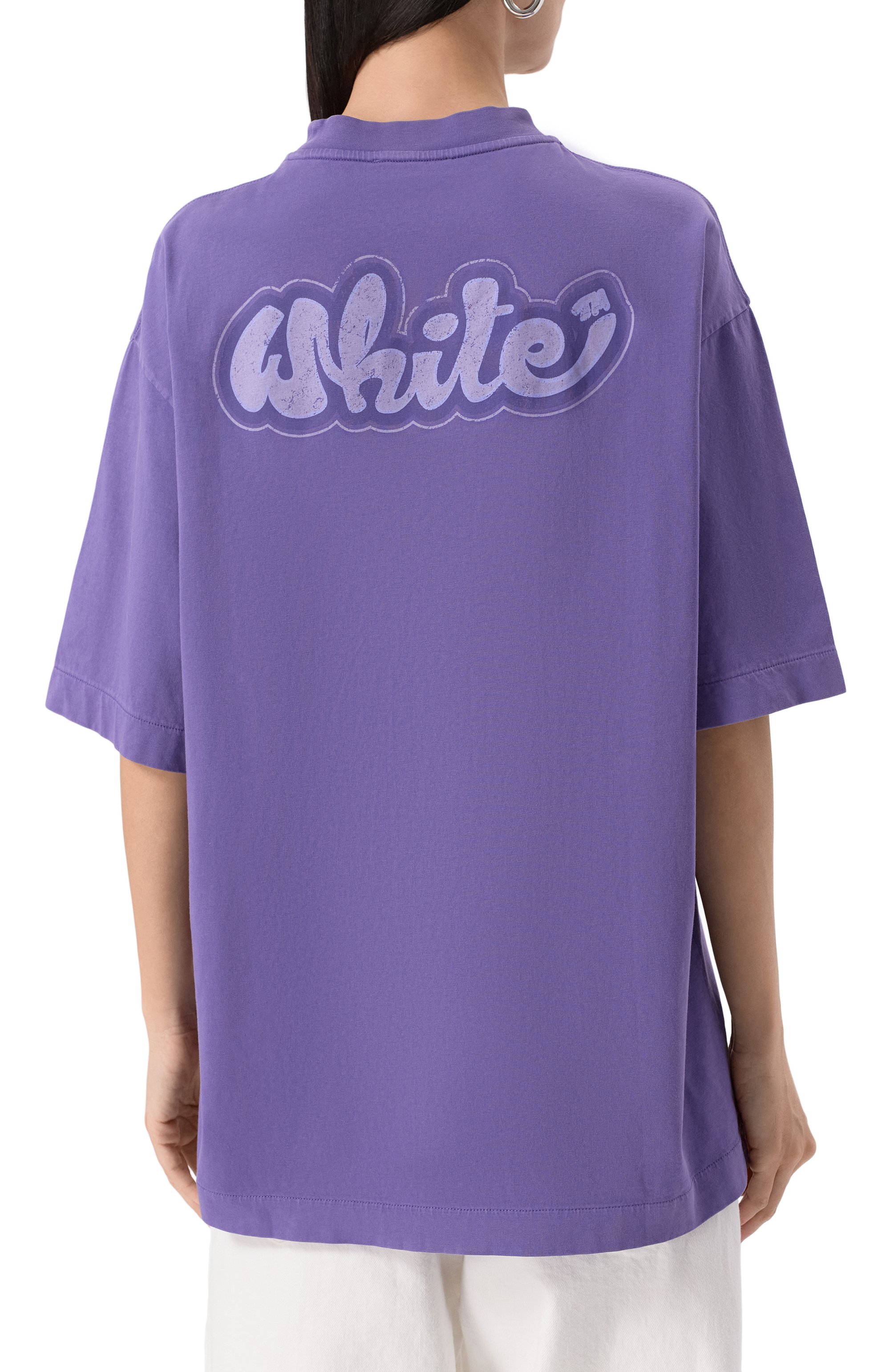 Хлопковая футболка OFF-WHITE, арт. 0WAA134S25JER003, фото 4