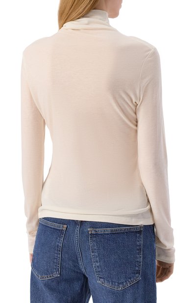 Водолазка из лиоцелла и шерсти BOSS кремового цвета по цене 15950 руб., арт. 50550639, фото 4 Водолазка из лиоцелла и шерсти BOSS, арт. 50550639, фото 4