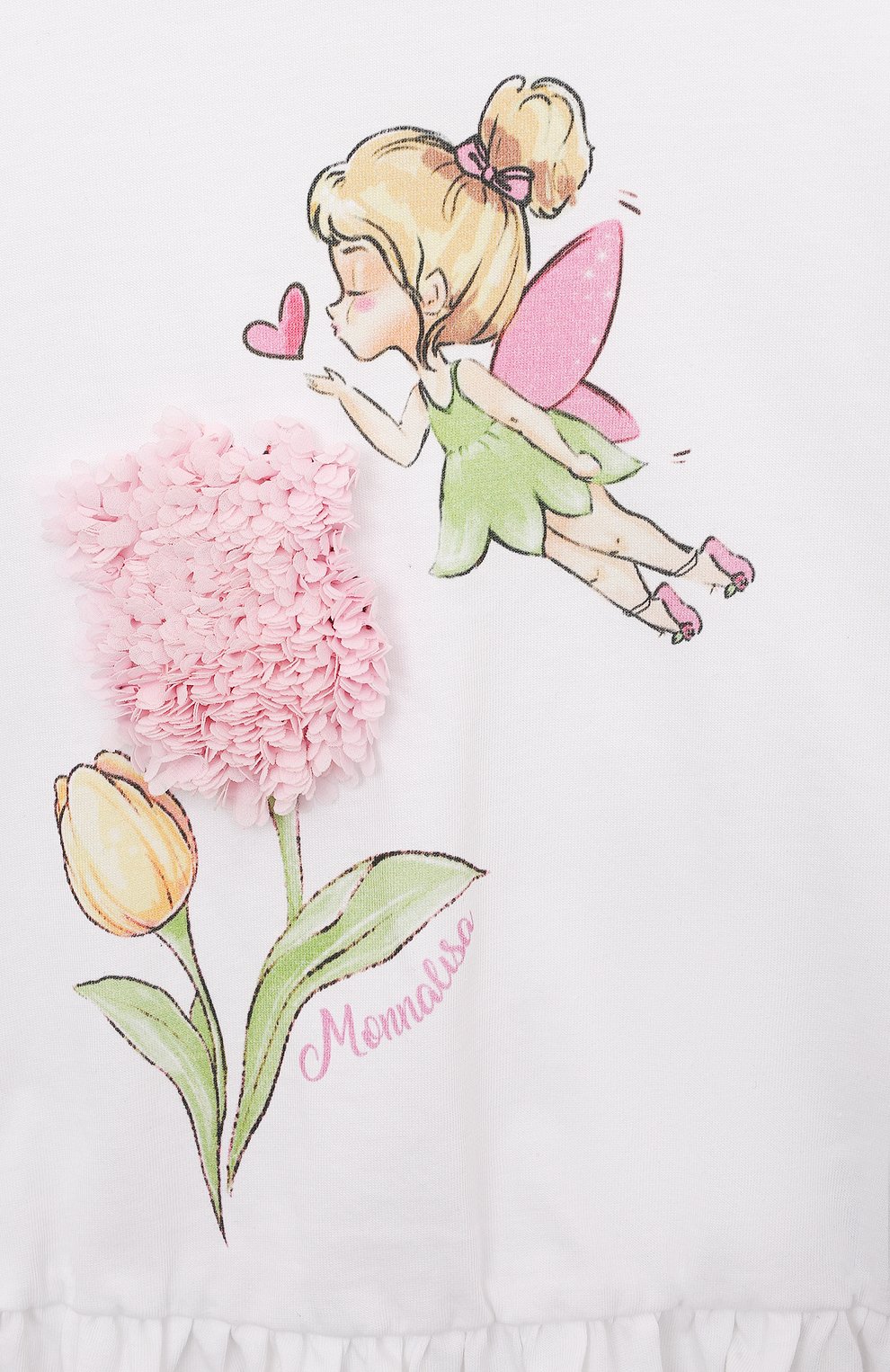 Хлопковая футболка MONNALISA, арт. 39A601., фото 3