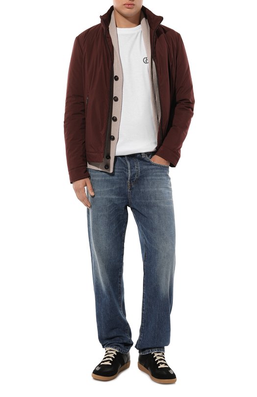 Хлопковая футболка Giorgio Armani 6RSM73/SJTKZ Белый  6RSM73/SJTKZ Фото 2