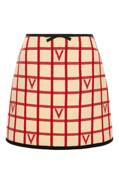 Женская юбка из шерсти и хлопка VALENTINO, арт. 7B3RADJ4/9JN