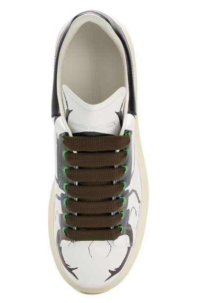 Кожаные кеды ALEXANDER MCQUEEN, арт. 575419/WHVIY, фото 5