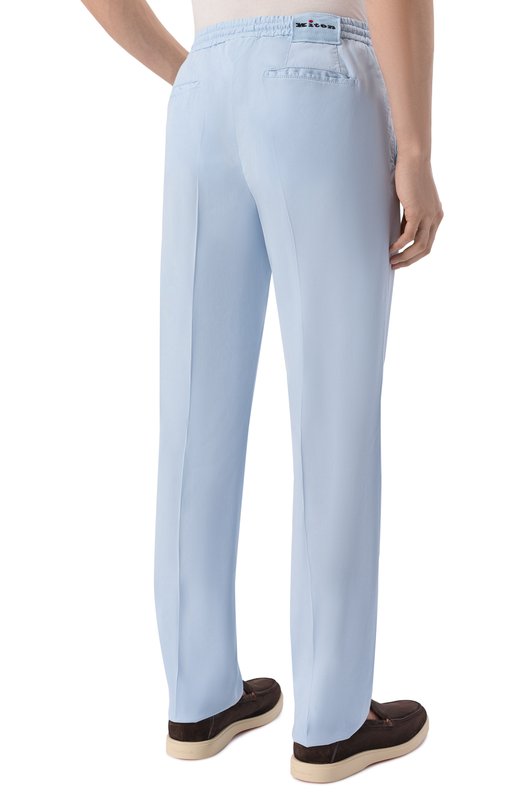 Брюки из лиоцелла Kiton UP1LACRK0609H Голубой  UP1LACRK0609H Фото 4