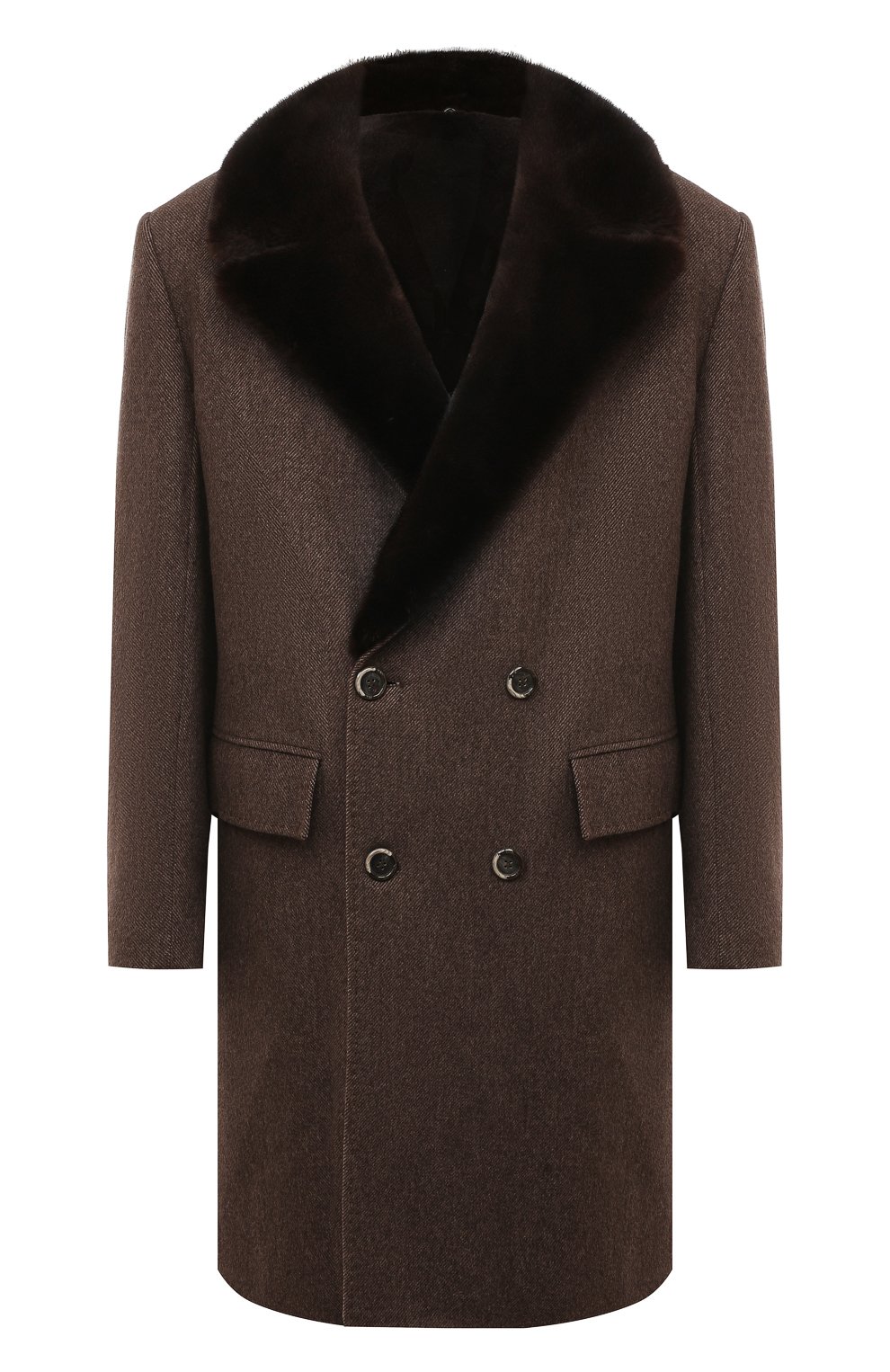 Кашемировое пальто с воротником из норки VICTORIA KUSENKOVA, арт. 719110283543, фото 1