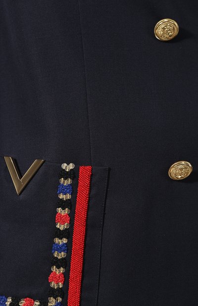 Шерст яной жакет VALENTINO, арт. RB3CE1H54FD, фото 5