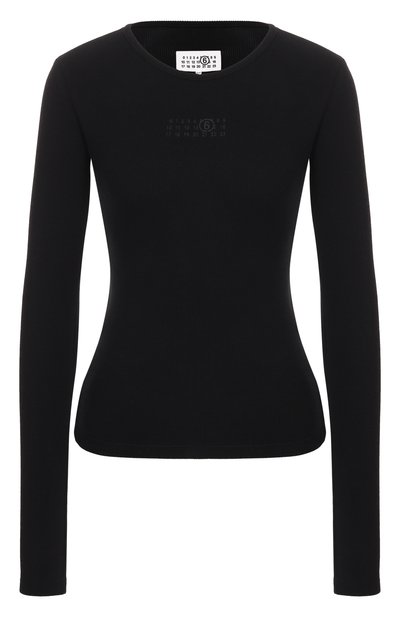 Женская лонгслив из хлопка и шерсти MM6, арт. S52NH0029/M20122