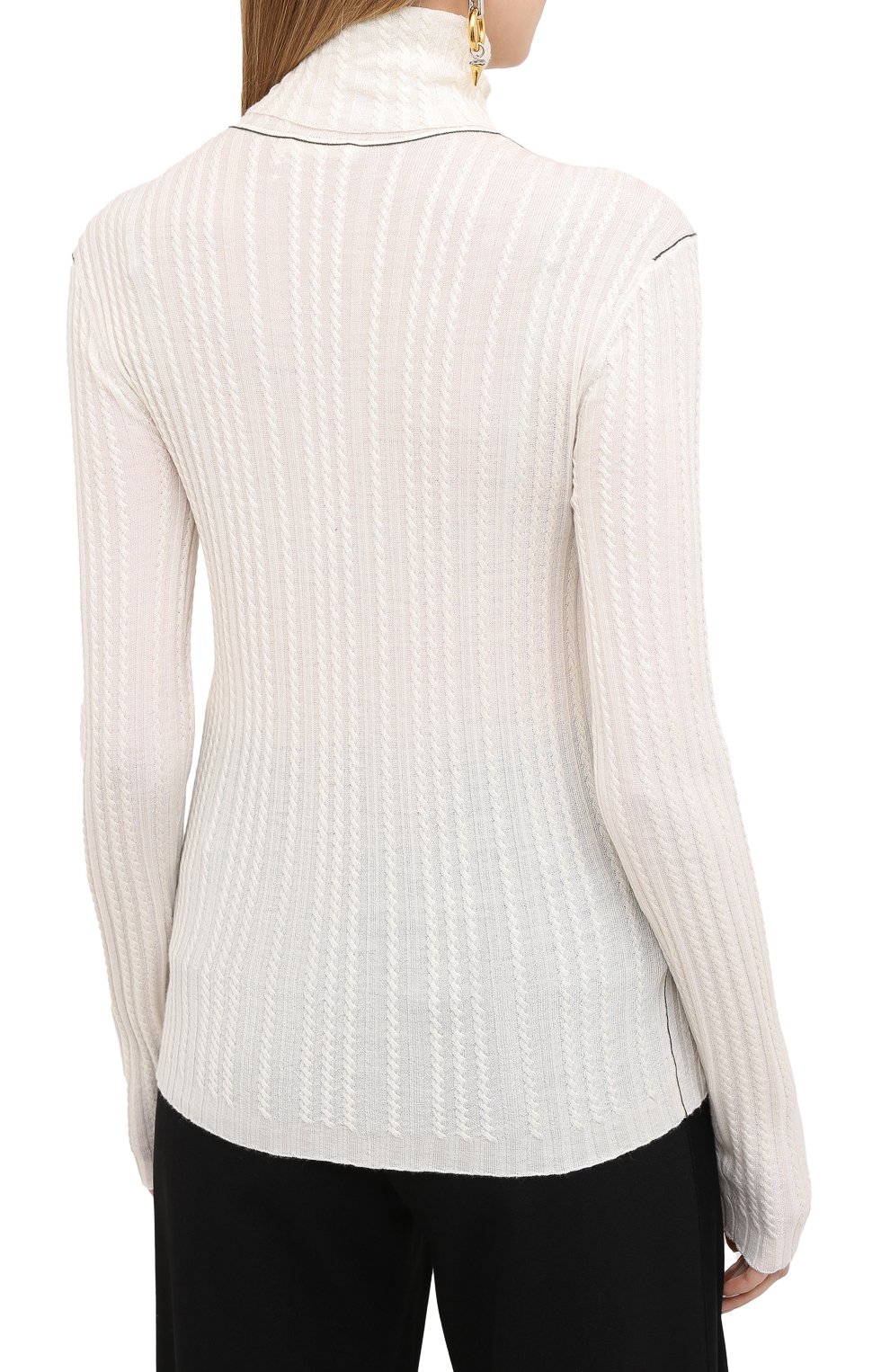 Водолазка из шерсти и шелка CHLOÉ, арт. CHC20WMP06520, фото 4