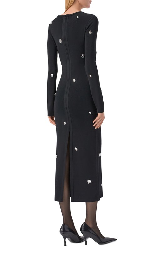 Платье из вискозы David Koma PF25DKKN03D Чёрный  PF25DKKN03D Фото 3