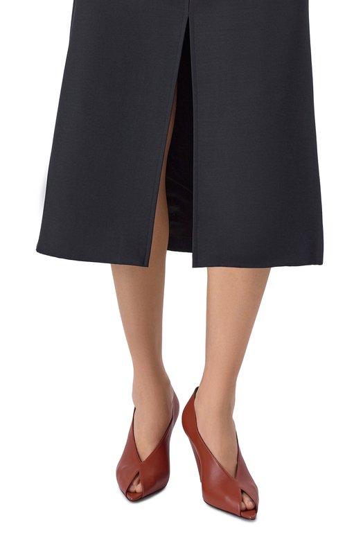 Кожаные туфли Beak 85 Sergio Rossi B13170/MMVN13 Коричневый  B13170/MMVN13 Фото 2