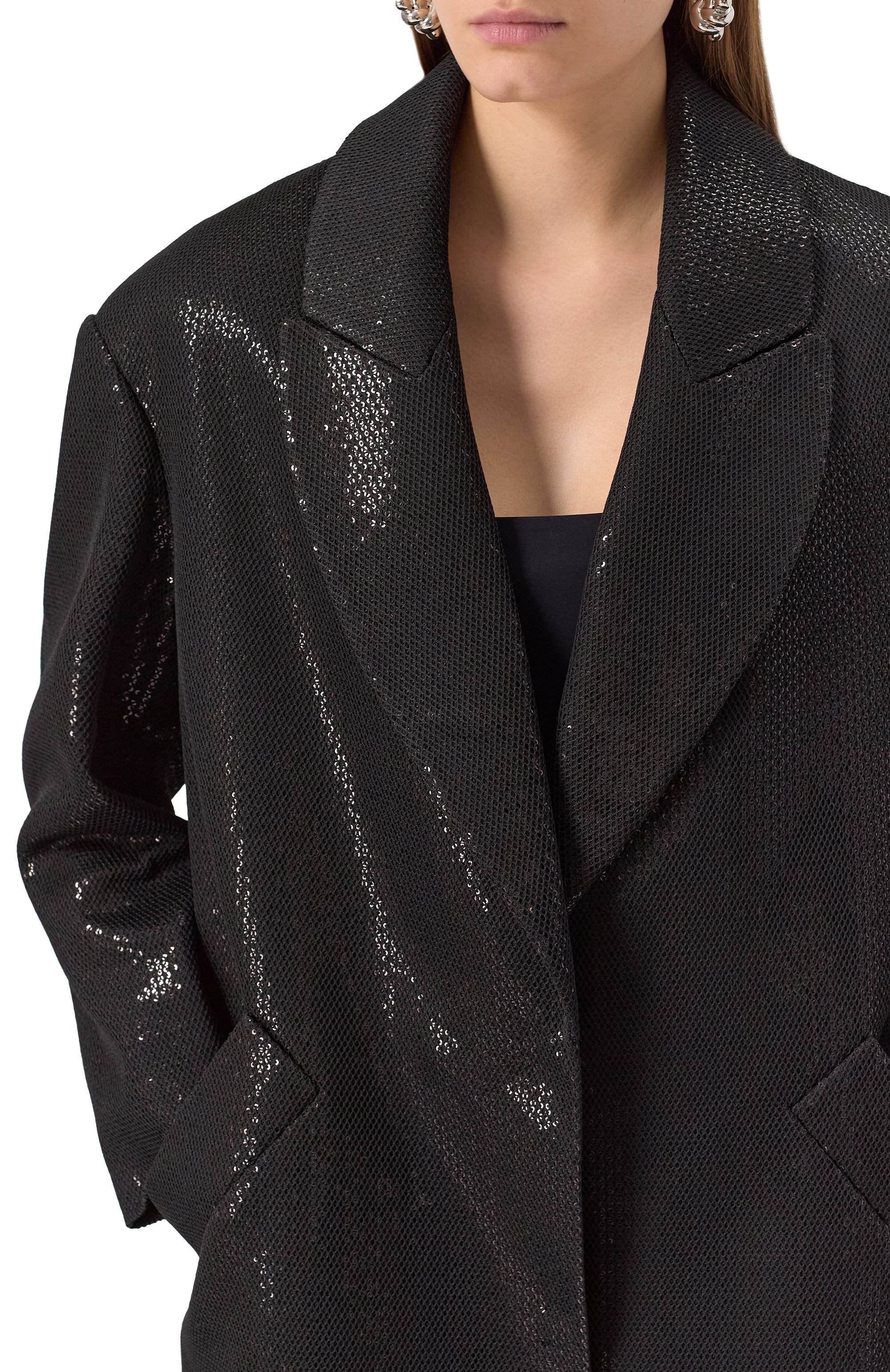 Пальто с отделкой пайетками CHAPURIN, арт. CT/20377/28766-М, фото 5