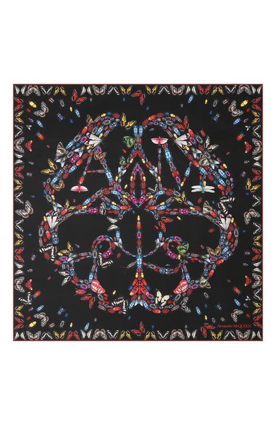 Шелковый платок ALEXANDER MCQUEEN, арт. 619457/3001Q, фото 3