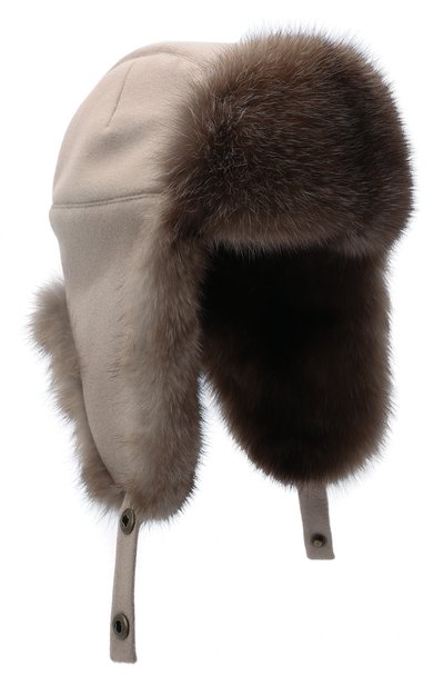 Шапка-ушанка из меха соболя BLACK SABLE, арт. BS-005F8/MW, фото 1