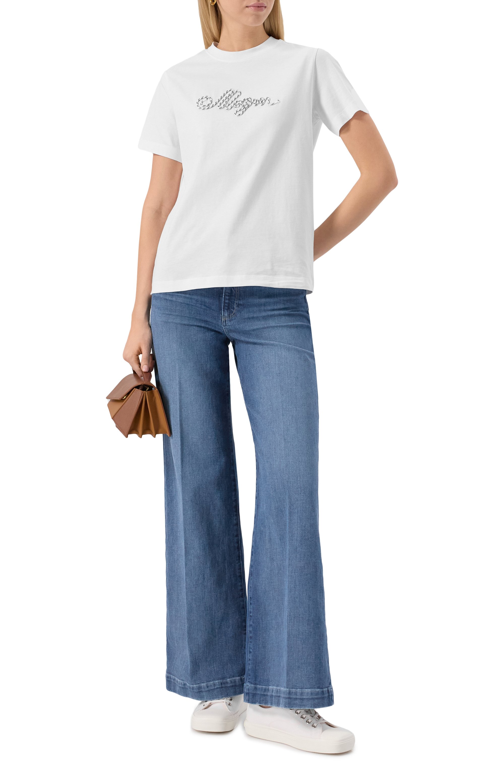 Хлопковая футболка MSGM, арт. 3841MDM130/257097, фото 2